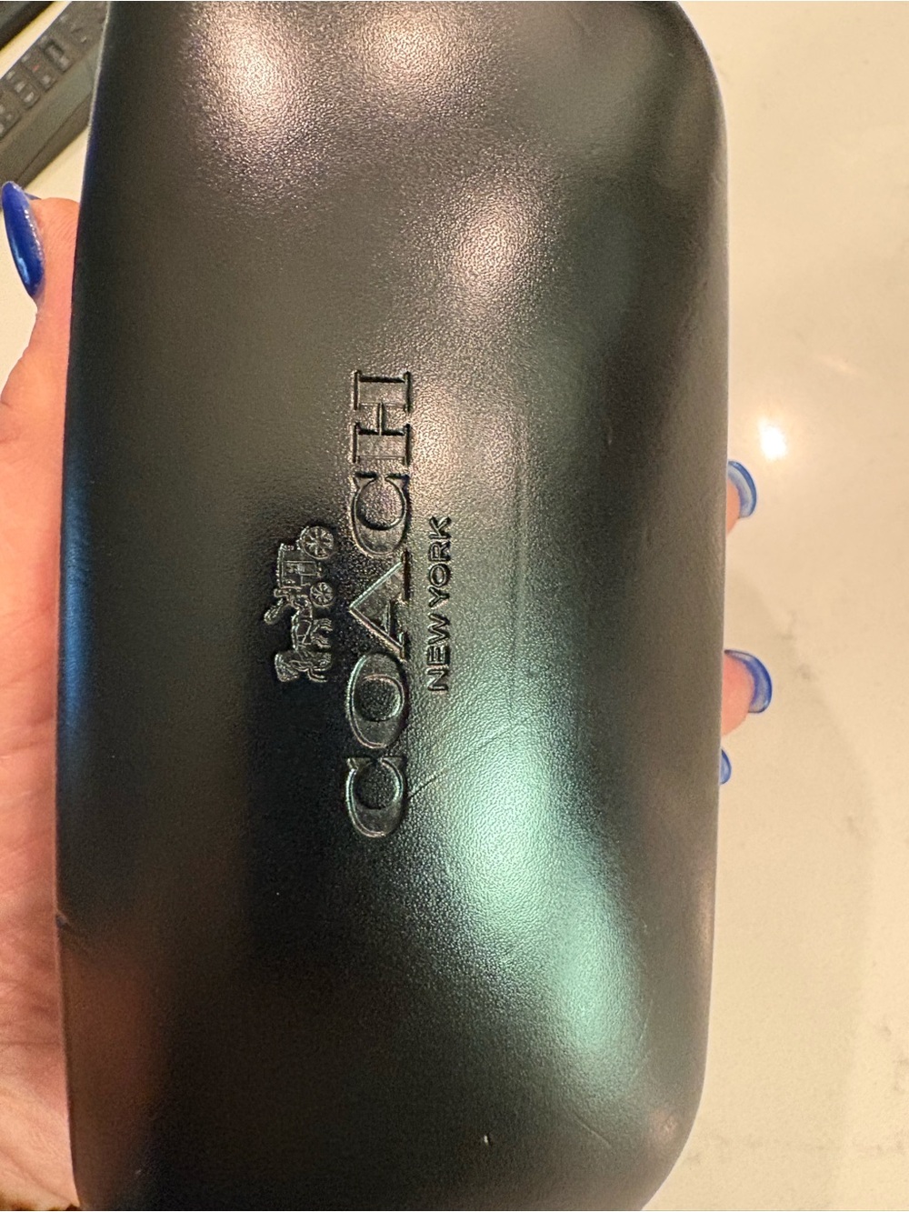 Coach New York Black Hard Shell Sunglasses Case
